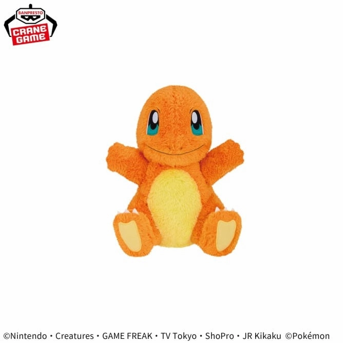 Pok??mon Mofugutto Heartwarming Plush Toy - Charmander?Fennekin - Charmander Collaboration Project Visual Stimulation