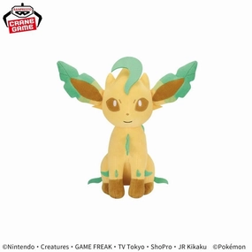 Pok??mon Mofugutto Plush Toy Eevee Friends - Leafeon?Sylveon - Leafeon Oceanography Set