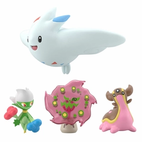 POKEMON SCALE WORLD SINNOH REGION ROSERADE & GASTRODON & SPIRITOMB & TOGEKISS W/O GUM (2025 NOV ver.) Interactive Play Ice Skate Future Tech