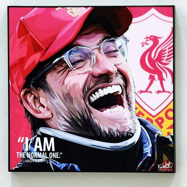 Brain Exercise Pop Art Poster Wall Decoration Drawing Jurgen Norbert Klopp Liverpool