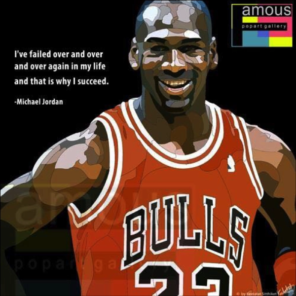 Animation Kit Audio Effect Pop Art Poster Wall Decoration Drawing NBA Michael Jordan Black