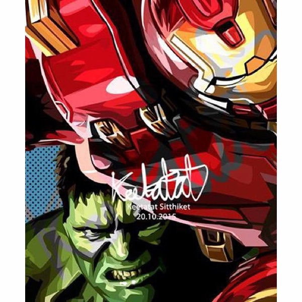 Pop Art Poster Wall Decoration Marvel Hulkbuster Vs Hulk Single Player Innovation Encourage