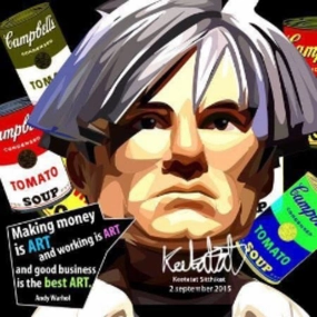 Pop Art Wall Decoration Drawing (Andy Warhol - Making Money Is Art) ? Wavelength Concept Little Artist