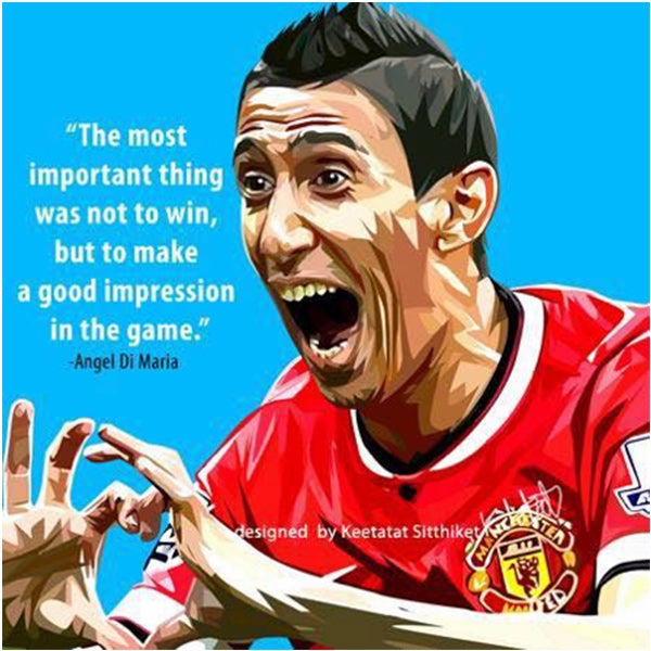 Park Creation Advanced Tool Pop Art Wall Decoration Drawing (Angel Di Maria)