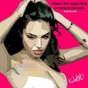 Pop Art Wall Decoration Drawing (Angelina Jolie) ?????????? ? Transportation System