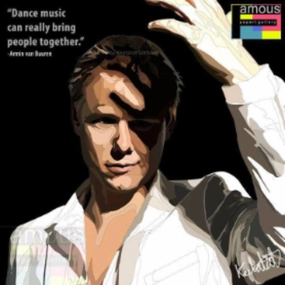 Pop Art Wall Decoration Drawing (Armin van Buuren) ? Mountain Climbing