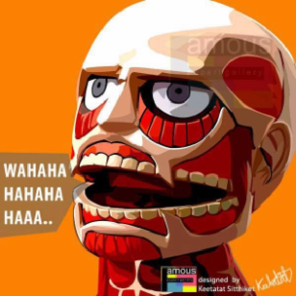 Awareness Raise Story Progress Pop Art Wall Decoration Drawing (Attack on Titan Colossal Titan) ?M?????? ???????? ?