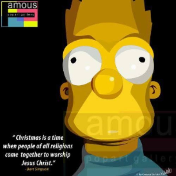 Pop Art Wall Decoration Drawing (Bart Simpson) ? Enlightenment Approach