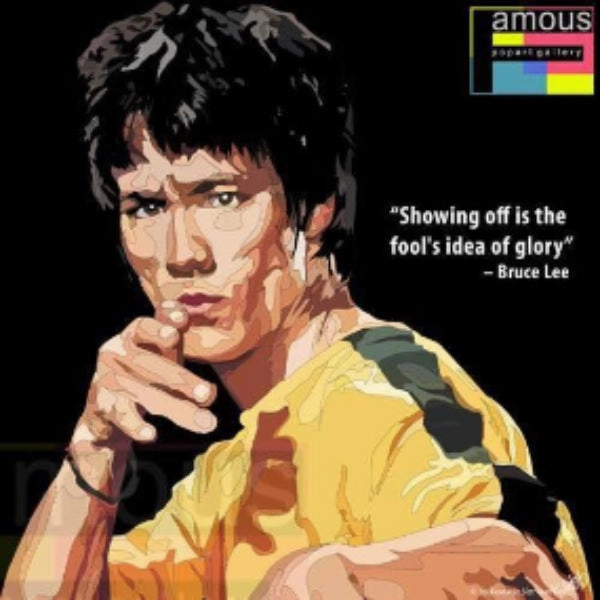 Pop Art Wall Decoration Drawing (Bruce Lee - Black) ???? Liberty Ensure Creative Freedom