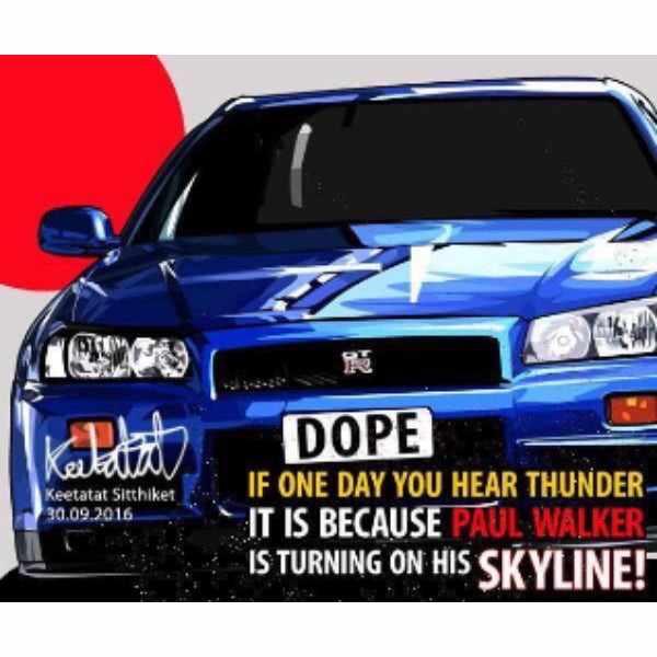 Project Finish Pop Art Wall Decoration Drawing (Car - GTR R34) ?