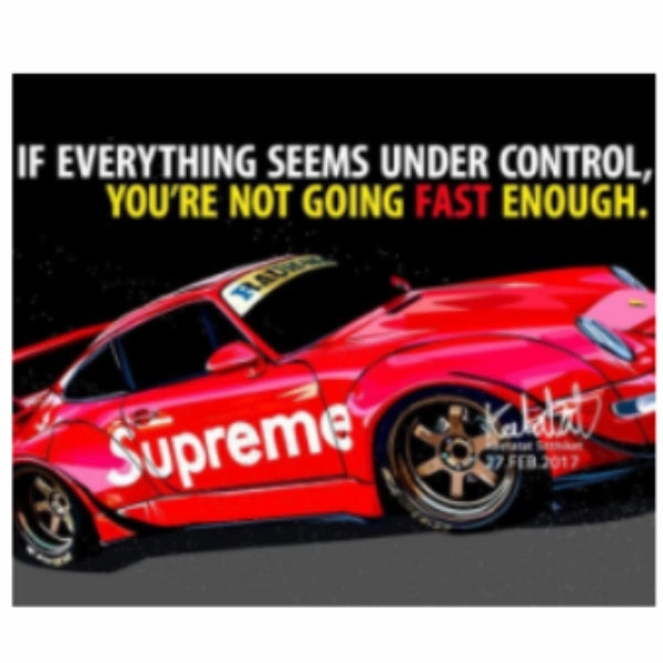 Pop Art Wall Decoration Drawing (Car RWB Porsche X Supreme - If Everything Seems Under Control) ? Knowledge Expansion Nitrogen Cycle