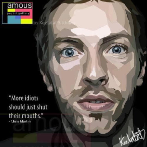 Pop Art Wall Decoration Drawing (Chris Martin) ? Landscape Design