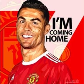 Pop Art Wall Decoration Drawing (Cristiano Ronaldo - I am coming home) ???????? C???? ? Quest Complete Mission Goal