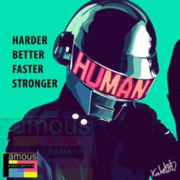 speed improvement History Buff Pop Art Wall Decoration Drawing (Daft Punk green) ?