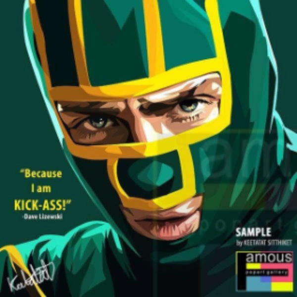 Pop Art Wall Decoration Drawing (Dave Lizewski - Kick Ass) ? David Lizewski Vision Share