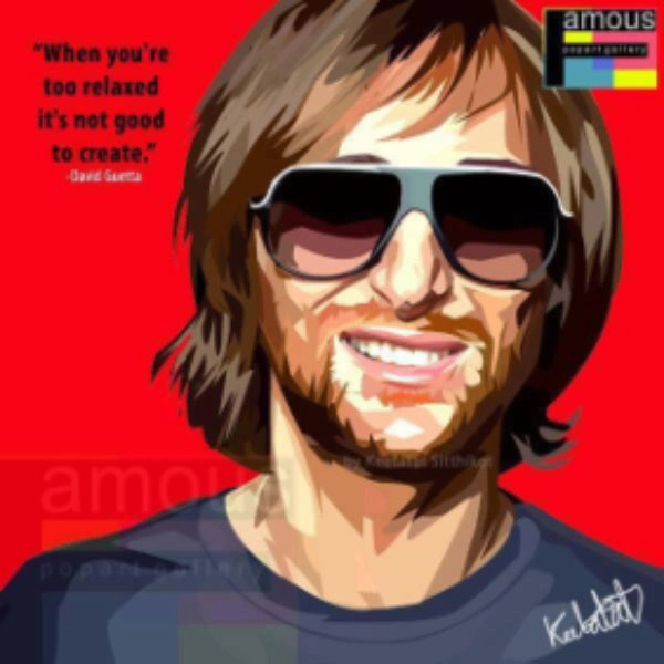 Pop Art Wall Decoration Drawing (David Guetta) ? Unity Build