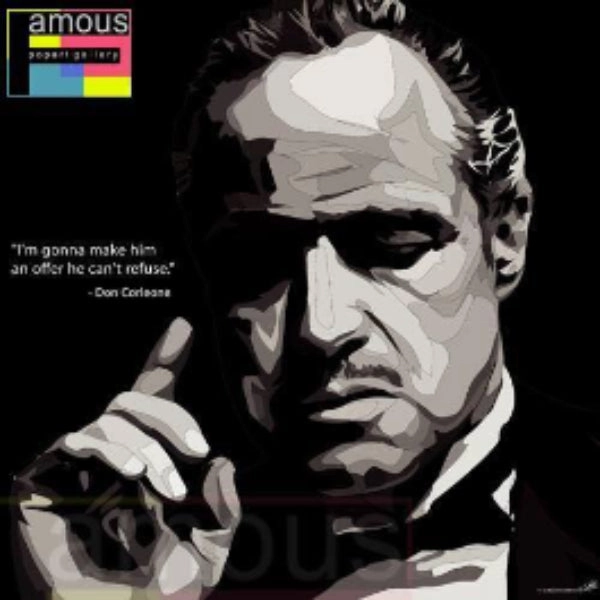 Language Master Conclusion Drawing Pop Art Wall Decoration Drawing (Don Corleone) Godfather ?
