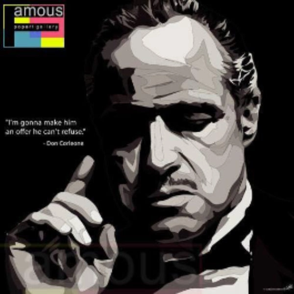 Pop Art Wall Decoration Drawing (Don Corleone) Godfather ? birthday party Measurement Device