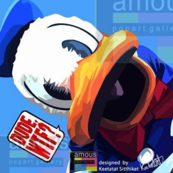 Promise Keep Empathy Build Pop Art Wall Decoration Drawing (Donald Duck) ?????? ?