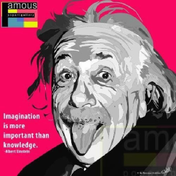 Imaginative Play Pop Art Wall Decoration Drawing (Einstein pink) ???? ?