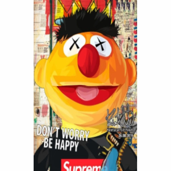 Score Increase Astronaut Figure Pop Art Wall Decoration Drawing (Ernie - Don't worry be happy) ??? ?