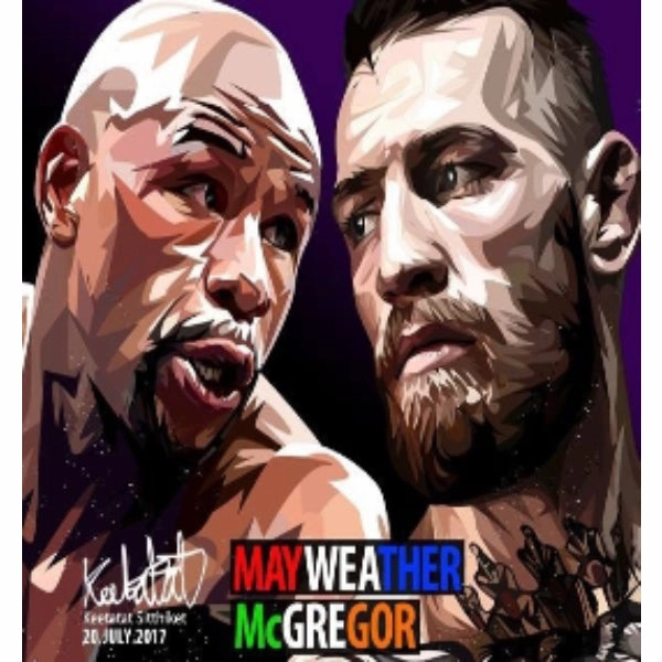 Problem Solving Green Energy Pop Art Wall Decoration Drawing (Floyd Mayweather Vs Conor McGregor) ?
