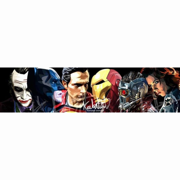 Art Design Synchronization Pop Art Wall Decoration Drawing (Heroes Set Joker Star Lord Black Widow 4ps) ?????b Batman ?? ?? Ironman ?F????b ?D ? Marvel DC