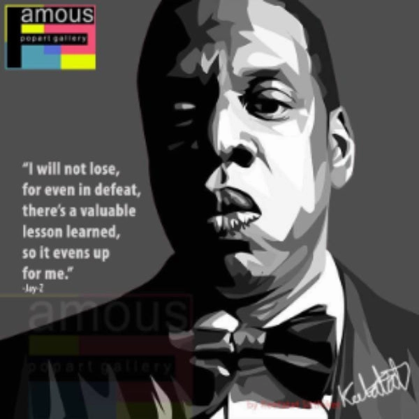 Virtual World Pop Art Wall Decoration Drawing (Jay-Z - Suit) ?