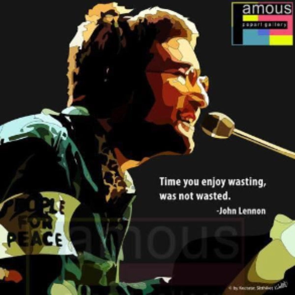 Pop Art Wall Decoration Drawing (John Lennon - Piano) ???^?? Beatles ? Crime Scene