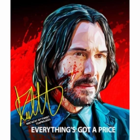 Pop Art Wall Decoration Drawing (John Wick - Everything's got a price) ???? ???l?? ? Desire Understand