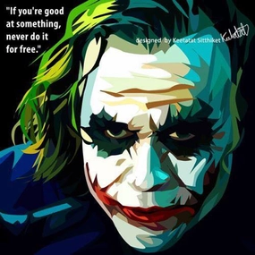 Pop Art Wall Decoration Drawing (Joker Good at something) sports practice Difficulty Conquer
