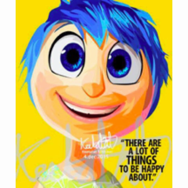 Pop Art Wall Decoration Drawing (Joy) ???D?X???? Inside Out ? Job Role Play