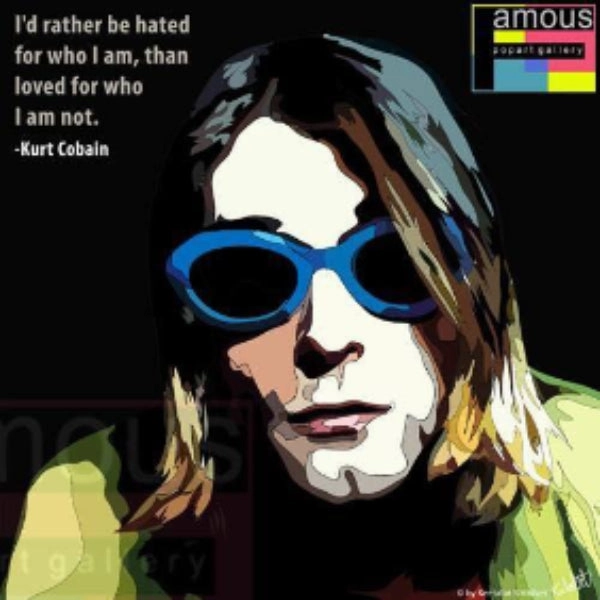 Visual Stimulation social interaction Pop Art Wall Decoration Drawing (Kurt Cobain - Sunglasses) ?
