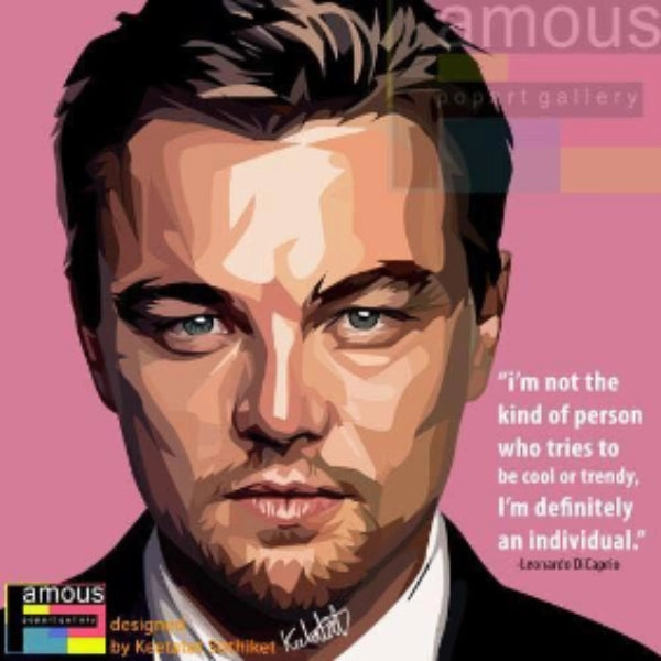 Fulfillment Attain Pop Art Wall Decoration Drawing (Leonardo DiCaprio) ??{?? ?