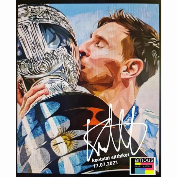 Pop Art Wall Decoration Drawing (Lionel Messi - The Cup) ?? ? Global Citizen Galaxy Model