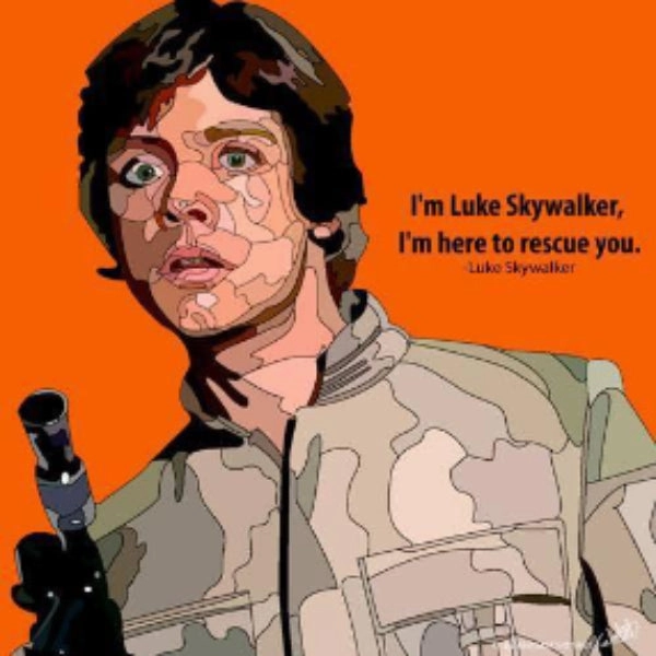 Pop Art Wall Decoration Drawing (Luke Skywalker) ?????? ? Creative Logic Agility Training