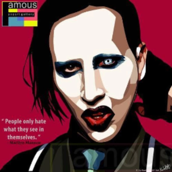 Access Grant Musical Fun Pop Art Wall Decoration Drawing (Marilyn Manson) ?