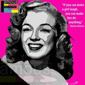 Chemical Reaction Pitch Recognition Pop Art Wall Decoration Drawing (Marilyn Monroe - If you can make a girl laugh) ???????? ?