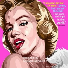 Pop Art Wall Decoration Drawing (Marilyn Monroe - Pink) ???????? ? History Make Work Perform