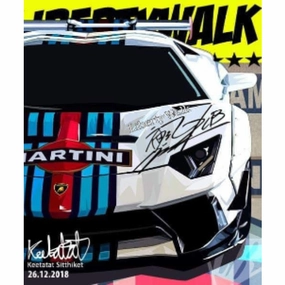 Beta testing Exam Ace Pop Art Wall Decoration Drawing (Martini Lambo Liberty Walk) ?????? Lamborghini ?
