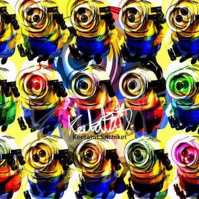 Pop Art Wall Decoration Drawing (Minions Colorful) ??????F ? Playground Set Future Plan