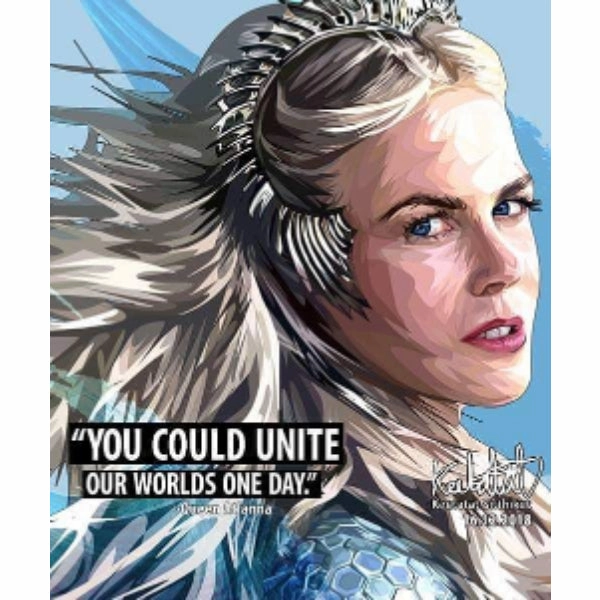 Pop Art Wall Decoration Drawing (Queen Atlanna - You could unite our worlds one day.) ? Supermarket Play