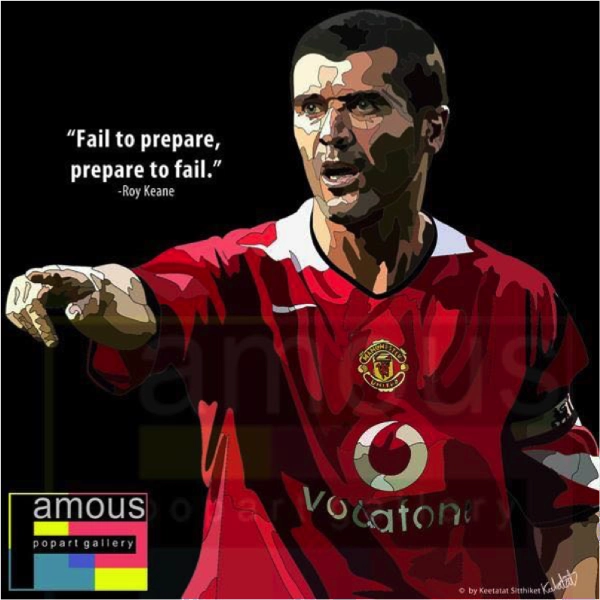 Automation System Music Theory Pop Art Wall Decoration Drawing (Roy Keane)