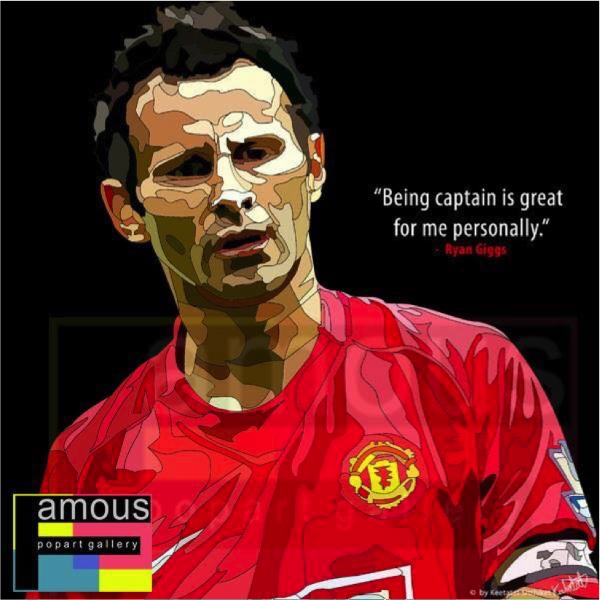 Imaginative Play Championship Match Pop Art Wall Decoration Drawing (Ryan Giggs)
