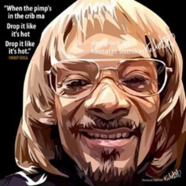 Fantasy World Pop Art Wall Decoration Drawing (Snoop Dog 2) ? Snoop Dogg