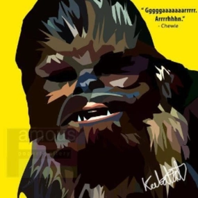Pop Art Wall Decoration Drawing (Star Wars Chewie) ?????? ? Chewbacca Audio Effect