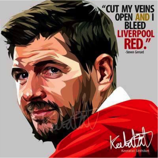 Creative Playthings Pop Art Wall Decoration Drawing (Steven Gerrard - Cut My Veins)
