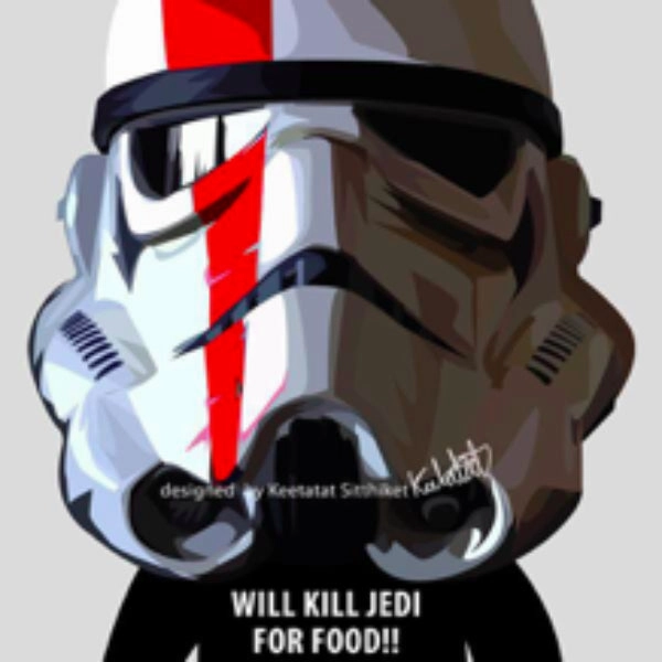 Elementary Age Bone Structure Pop Art Wall Decoration Drawing (Stormtrooper Kill Jedi) ?????? ?