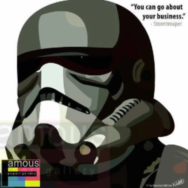 Protection Provide Pop Art Wall Decoration Drawing (Stormtrooper Your Business) ?????? ?