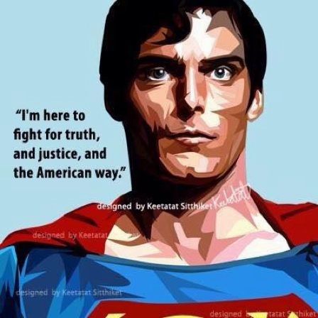 Pop Art Wall Decoration Drawing (Superman I'm hero to) Learning Logic Diversity Embrace SpinOff Idea